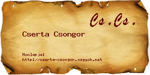 Cserta Csongor névjegykártya